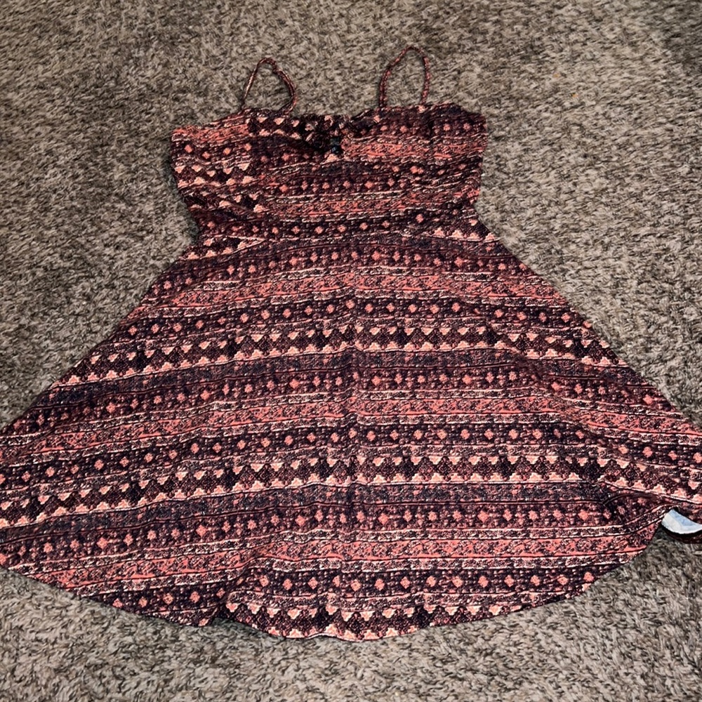 Patterned mini dress